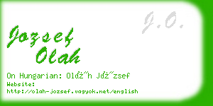 jozsef olah business card